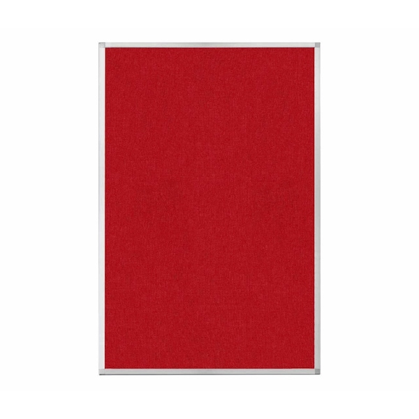 Hush Panel Configurable Cubicle Partition 6' x 4' Red Fabric